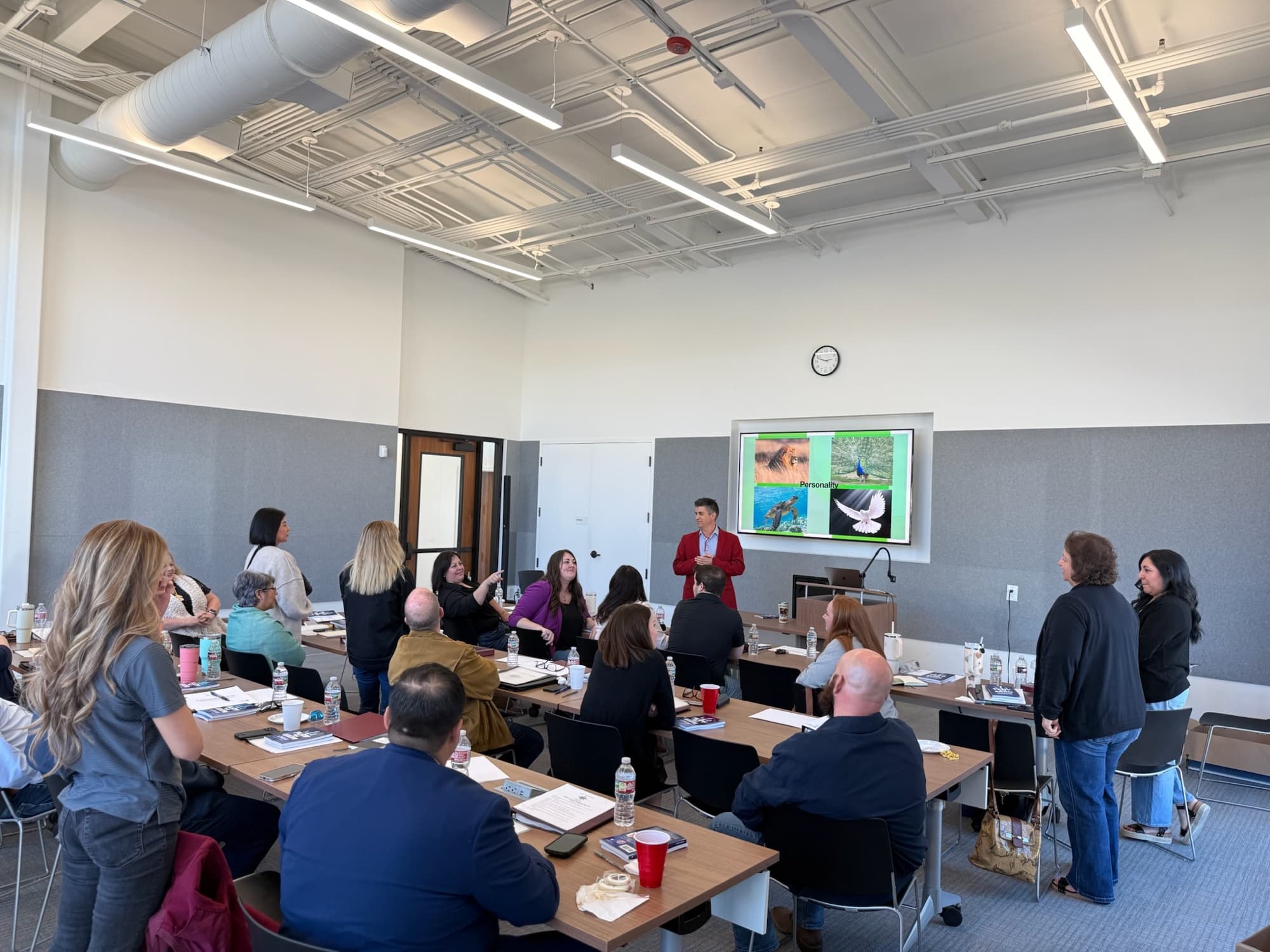 Dagan Martinez-Vargas delivering "Networking for Introverts and Extroverts"